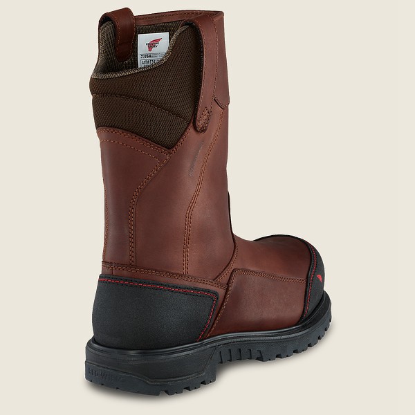 Red Wing Mens Brnr Xp - 11-inch Waterproof Csa Toe Pull-on - Safety Boots Brown/Black - 7186IFBCH